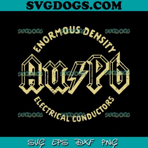 Heavy Metals SVG PNG, Enormous Density SVG, Electrical Conductors SVG PNG EPS DXF