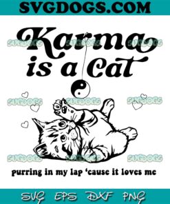 Karma Is A Cat Purring In My Lap Taylor Swift Cat Eras Tour 2023 SVG PNG, Taylor Swift SVG PNG EPS DXF