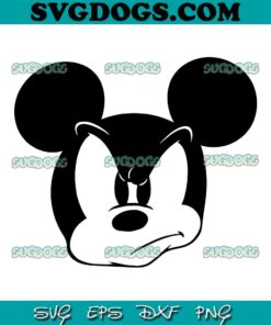 Mad Mickey Distressed SVG PNG, Distressed Mickey SVG, Mickey Mouse SVG PNG EPS DXF