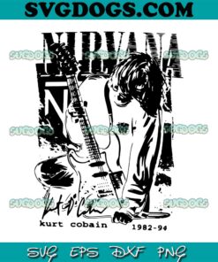 Nirvana Kurt Cobain SVG PNG, Nirvana Concert 90s Gift For Fan SVG PNG EPS DXF