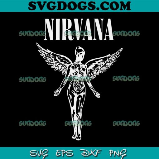 Nirvana Tour 90s SVG PNG, Nirvana SVG PNG EPS DXF