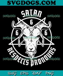 Satan Respects Pronouns Transgender SVG PNG, Pentagram Trans Flag SVG, Satan Respects SVG PNG EPS DXF