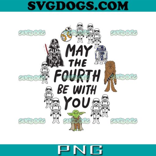 Star Wars May the Fourth Be With You PNG, Yoda PNG, Chewbacca PNG
