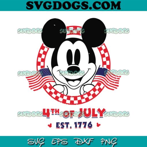 Disney 4th Of July SVG PNG, Mickey Head SVG, Mouse 4th Of July SVG PNG EPS DXF