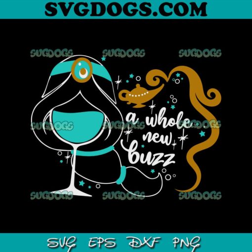 A Whole New Buzz Buzz SVG PNG, Disney Princess SVG, Jasmine SVG PNG EPS DXF