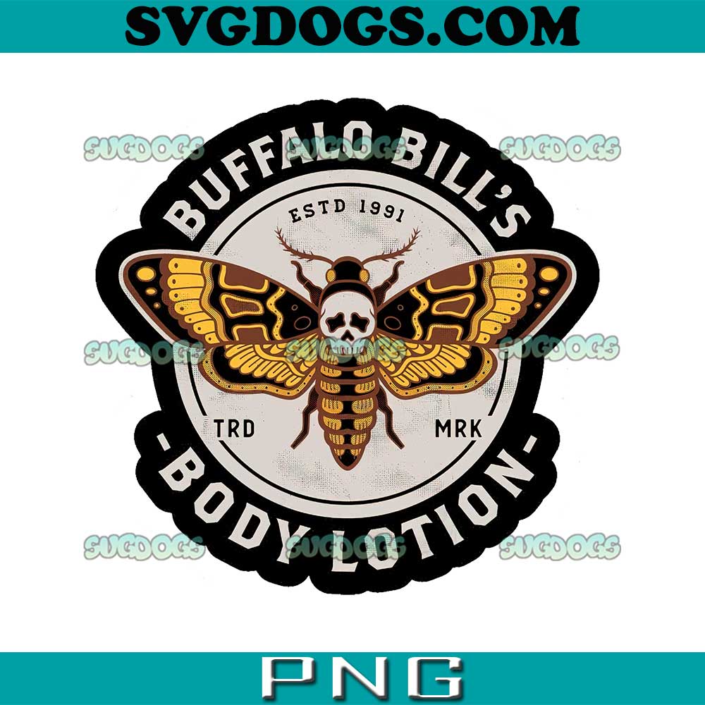 Buffalo Bill's Body Lotion PNG, Vintage Distressed Horror PNG, The Silence Of The Lambs PNG