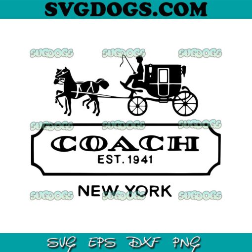 Coach Buggy Est 1941 SVG PNG, Coach New York SVG, Disney Coach SVG PNG EPS DXF