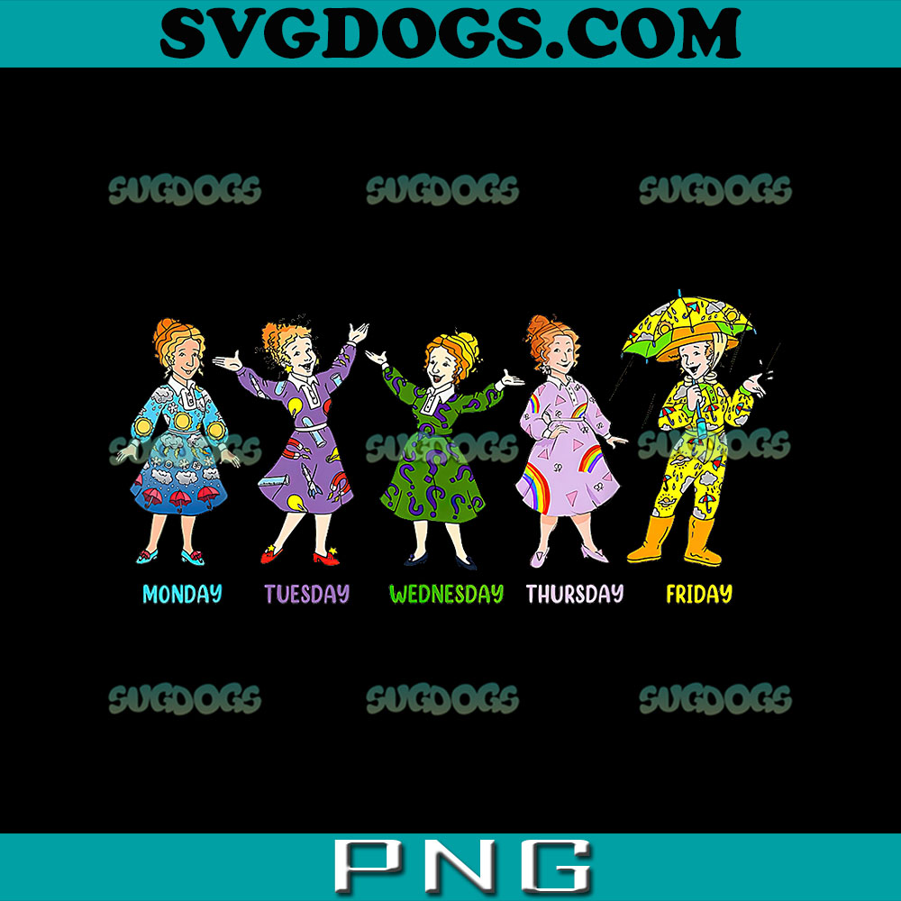 Cute Everyday Of Week Ms Frizzle PNG, The Magic School Bus PNG