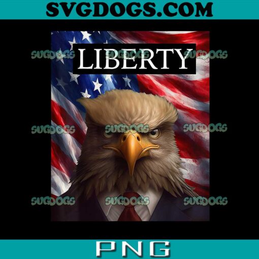 Eagle In a Suit American Flag PNG, 4th Of July Liberty PNG