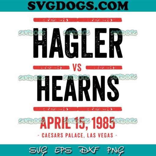 Hagler vs Hearns SVG PNG, Marvin Hagler And Thomas Hearns SVG, April 15 1985 SVG PNG EPS DXF