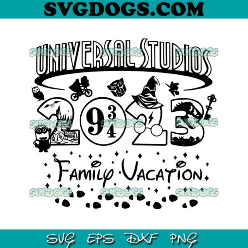 Harry Potter Universal Studio Family Vaction 2023 SVG PNG, 2023 Disney Trip SVG, 2023 Potter Fan SVG PNG EPS DXF
