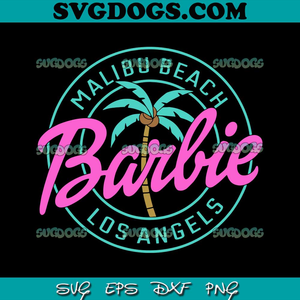 Malibu Beach Los Angeles Barbie SVG PNG #1