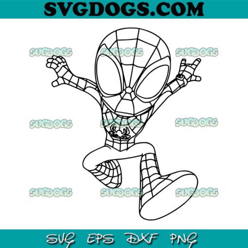 Spider Man Chibi SVG PNG, Baby Spiderman SVG, Marvel Chibi Spider Man SVG PNG EPS DXF