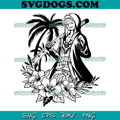 One Piece Trafalgar Law SVG PNG, Life Or Death SVG, Four Emperors SVG PNG DXF EPS