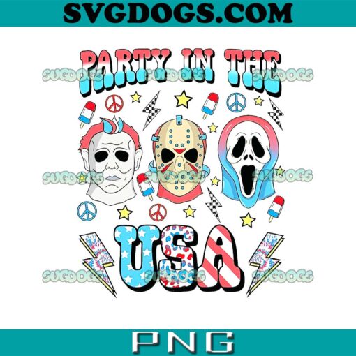 Horror Party In The USA PNG, Horror 4th Of July PNG, Independence Day PNG