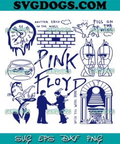 Pink Floyd Doodle Art Pink Floyd Lyric SVG PNG, Pink Floyd Band SVG, Pink Floyd’s SVG PNG EPS DXF