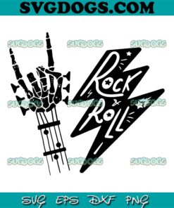 Rock And Roll Music SVG PNG, Skeleton Rock Hand SVG PNG EPS DXF