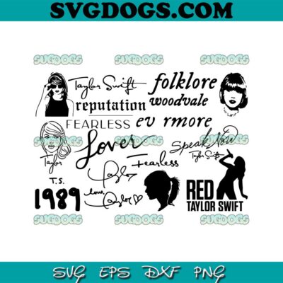 Taylor Swift Tour Taylor Albums SVG PNG #1