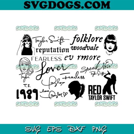 Taylor Swift Tour Taylor Albums SVG PNG, Folklore Woodvale SVG, Reputation SVG PNG DXF EPS