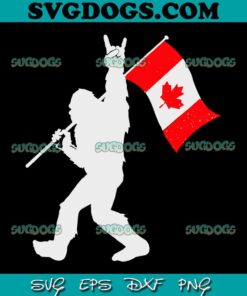 Canadian BigFoot And Rock’N Roll SVG PNG, Canada Day SVG PNG EPS DXF