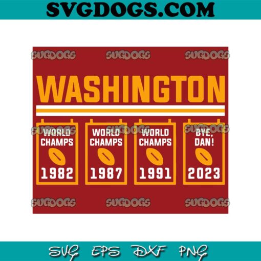 Washington Commanders Football SVG PNG, World Champs SVG PNG EPS DXF