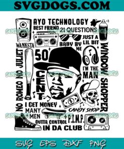 50 Cent Tour 2023 SVG PNG, 50 Cent Rapper SVG, Window Shopper SVG PNG EPS DXF