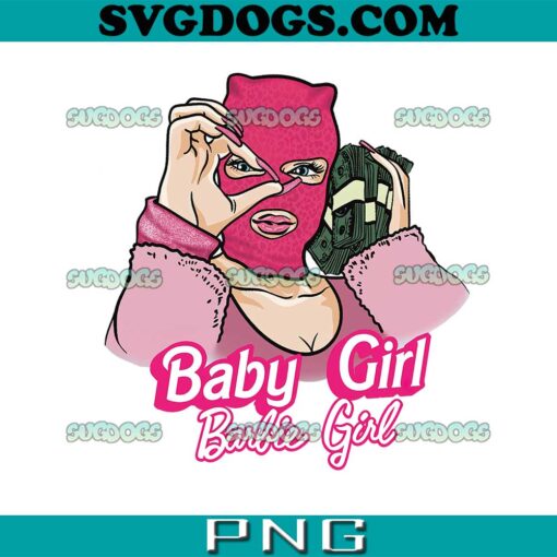 Baby Girl Barbie Girl PNG, Pink Party Girl PNG, Barbie Movie PNG