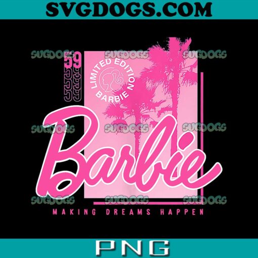 Barbie Making Dreams Happen PNG, Barbie Pink Core PNG, Barbie PNG