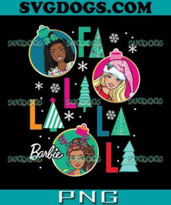 Barbie Fa La La PNG, Barbie Christmas PNG, Barbie PNG