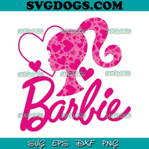 Barbie Heart SVG PNG, Marbie Movie SVG, Pink Barbie SVG PNG EPS DXF