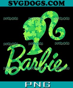 Barbie Patrick Day PNG, Barbie Shamrock Pattern PNG, Barbie PNG