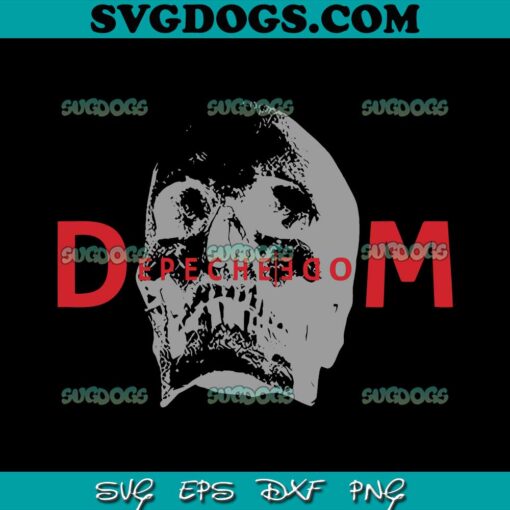 Depeche Mode Logo Skull SVG PNG, DM World Tour 2023 SVG, Memento Mori Tour 2023 SVG PNG EPS DXF