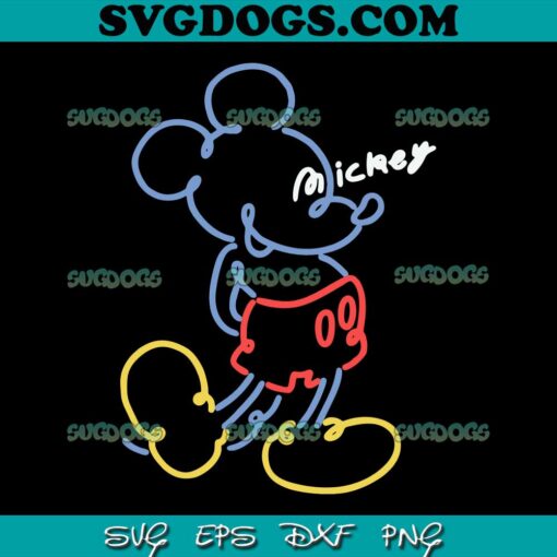 Mickey Stands SVG PNG, Disney Mickey SVG, Mickey Mouse SVG PNG EPS DXF