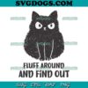 Fluff Around And Find Out SVG PNG, Cat Adult Humor SVG, Sarcastic Cat SVG PNG EPS DXF