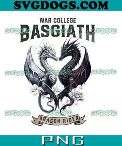 War College Basgiath Dragon Rider PNG, Fourth Wing Romantasy Dark Academia Dragons YA Fantasy Book PNG