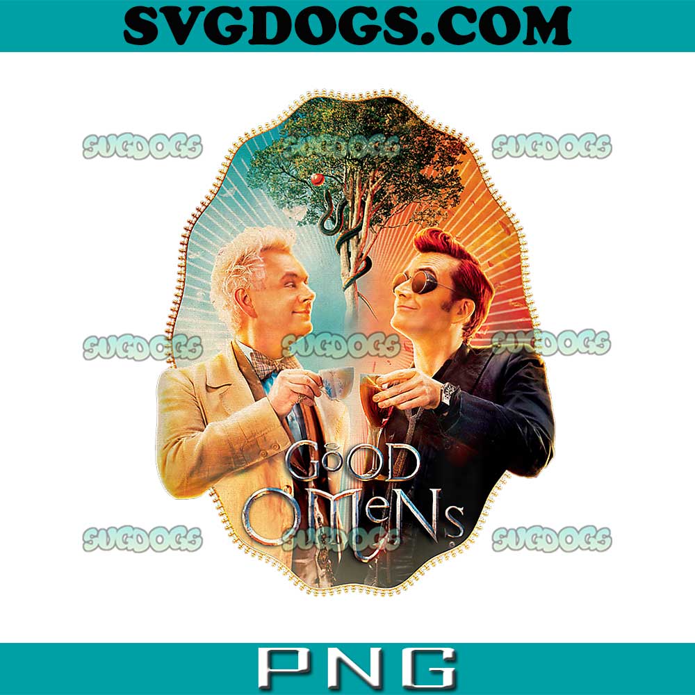 Good Omens Toasting Duo PNG, Good Omens PNG