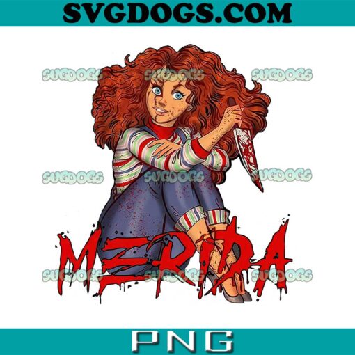 Horror Princess Merida PNG, Princess Merida PNG, Chucky PNG, Disney Halloween PNG