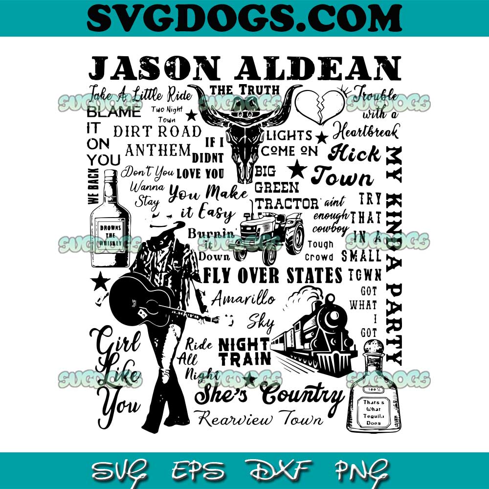 Jason Aldean SVG PNG #1