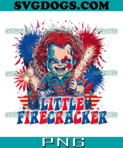 Chucky 4th Of July PNG, Chucky Little Firecracker PNG, Horror Movie Chucky PNG