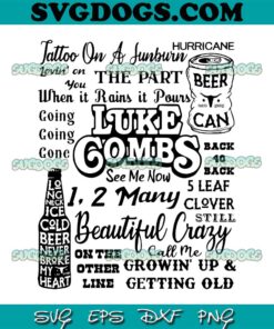 Luke Combs SVG PNG, Country Music SVG, This Item Is Unavailable SVG PNG EPS DXF