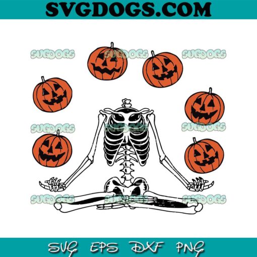Pumpkin Halloween SVG PNG, Skeleton Halloween SVG, Pumpkin Skeleton SVG PNG EPS DXF