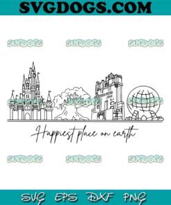 Disneyland Happiest Place On Earth SVG PNG, Disneyland Resort SVG, Disney Magic SVG PNG EPS DXF
