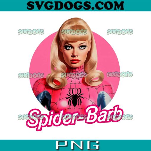 Spider Barbie PNG, Barbie Pink Doll PNG, Barbie Spider Man PNG