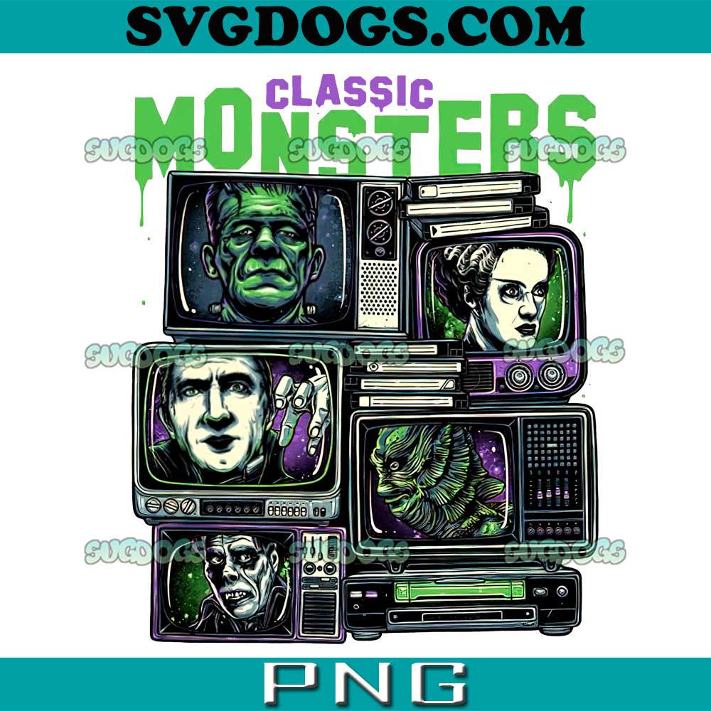 The Classic Monsters PNG, Frankenstein PNG, Horror Movie PNG
