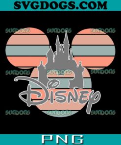 Mickey Ear Disney Castle SVG PNG, Castle Mickey SVG, Castle In Mickey SVG PNG EPS DXF