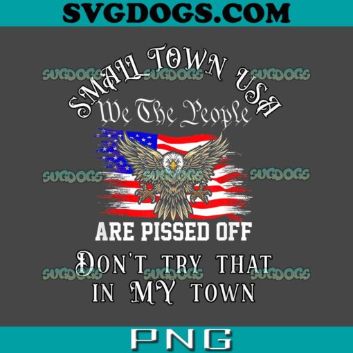 Don’t Try That In My Small Town USA PNG, Jason Aldean USA Flag PNG, We The People Are Pissed Off PNG