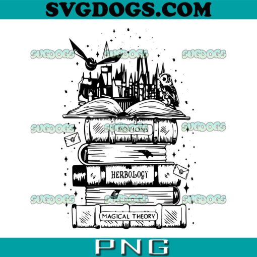 Wizard Castle Book SVG PNG, Harry Potter Book SVG, Magical Theory SVG PNG EPS DXF