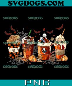 Skeleton Coffee Cups Movies Horror PNG, Horror Halloween PNG, Halloween Friend Horror Movie Characters PNG
