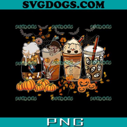 Skeleton Coffee Cups Movies Horror PNG, Halloween Coffee Cup PNG, Horror Movie Characters PNG