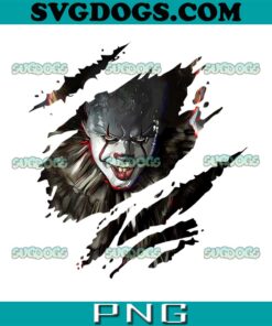 Pennywise Ripped PNG, Pennywise Stephen King PNG, Halloween Horror PNG